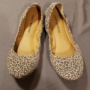 Lucky Brand leopard Emmie ballet flats